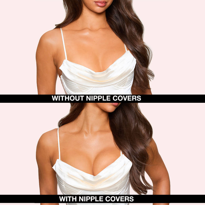 Seamless grippy nipple covers