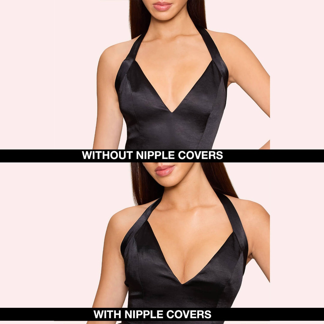 Seamless grippy nipple covers