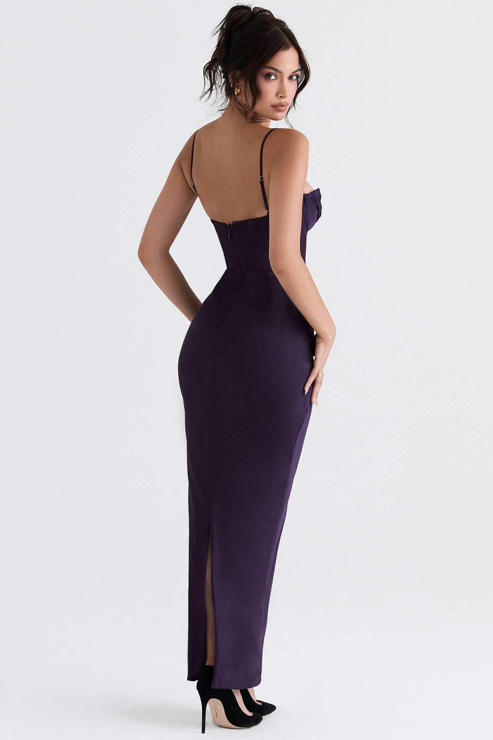 Violet corset maxi dress